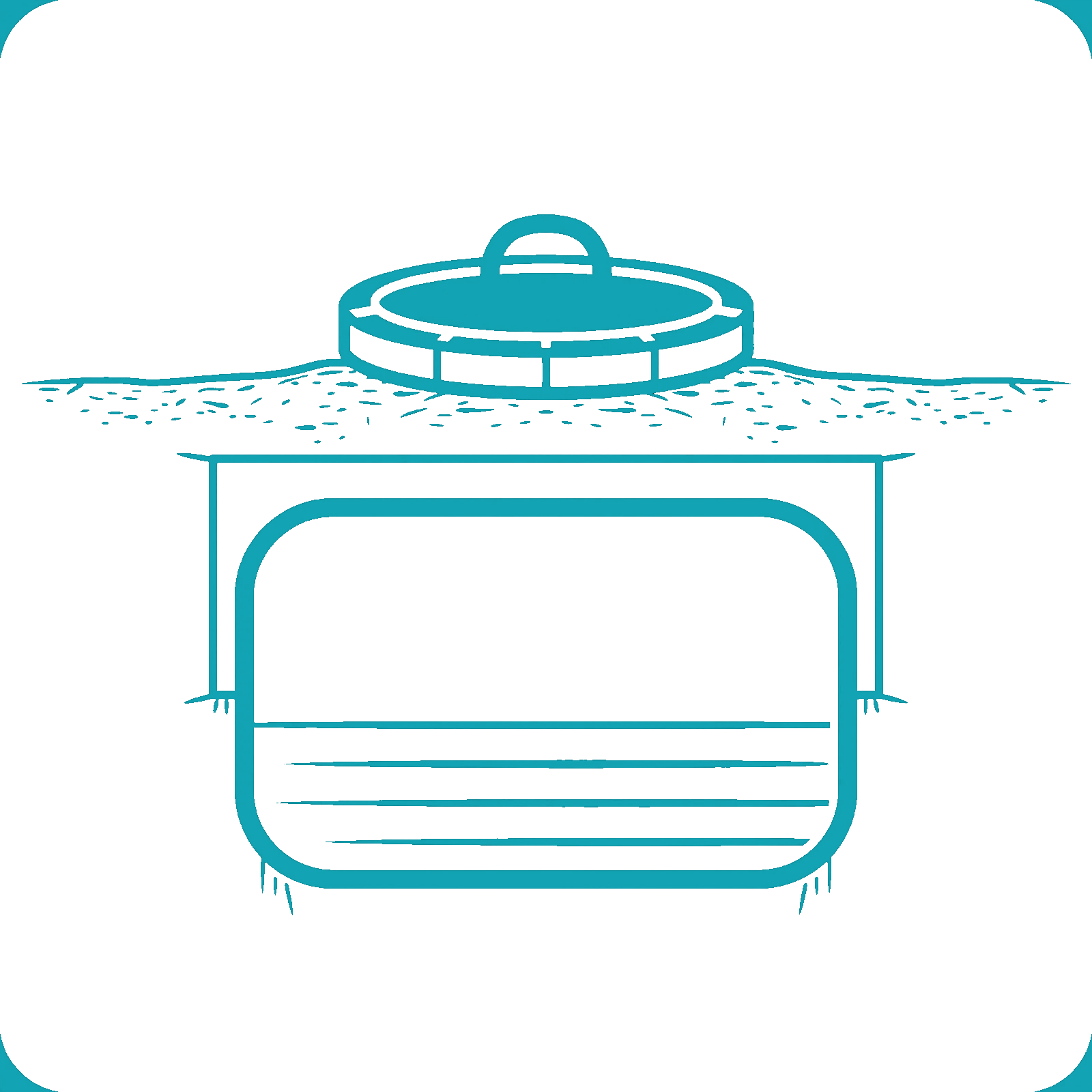Underground Type  Tank icon transparent bg